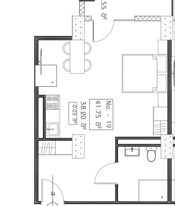 studio, 41.75 m², 3 floor, Mardi Aquapark Wellness Resort in Batumi