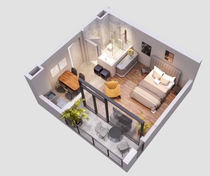 Студия, 66.1 м², 8 этаж в ЖК "Kobuleti Residence"