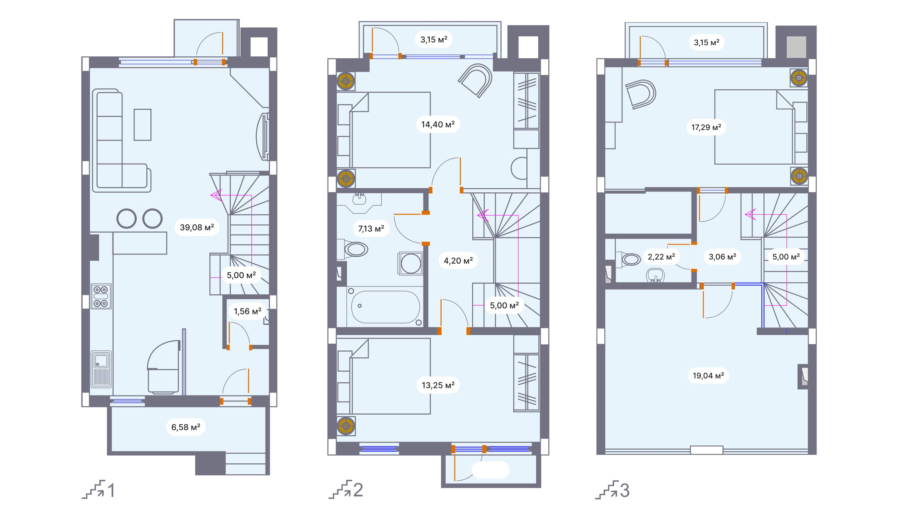 4-bedroom apartment, 150.76 m², 1 floor in "Wyndham Grand Riviera"