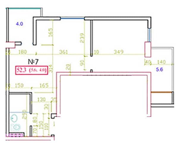 2-bedroom apartment, 53.1 m², 8 floor, Sea Level in Batumi