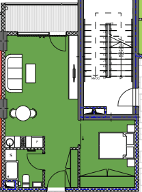 1-bedroom apartment, 46.81 m², 14 floor, Palm Residence in Batumi