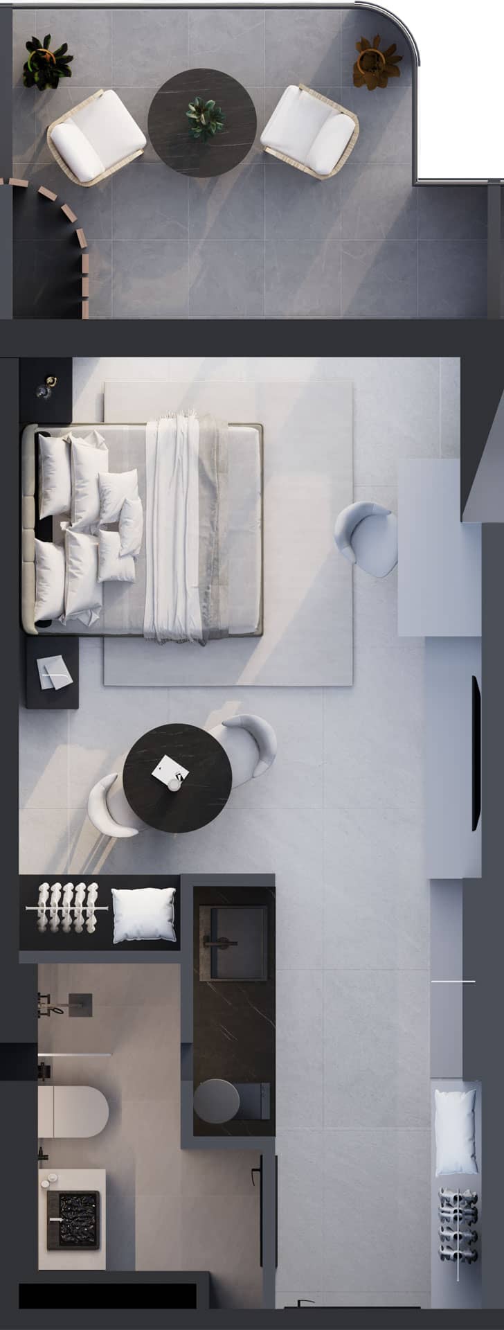 1-комнатная квартира, 37.9 м², 10 этаж в ЖК "Montemar"