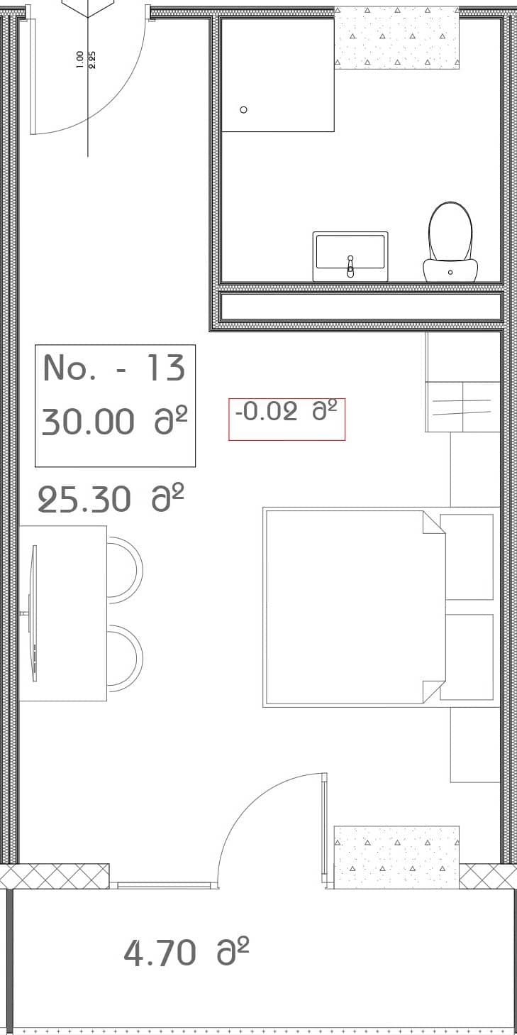 studio, 30 m², 13 floor, Mardi Aquapark Wellness Resort in Batumi