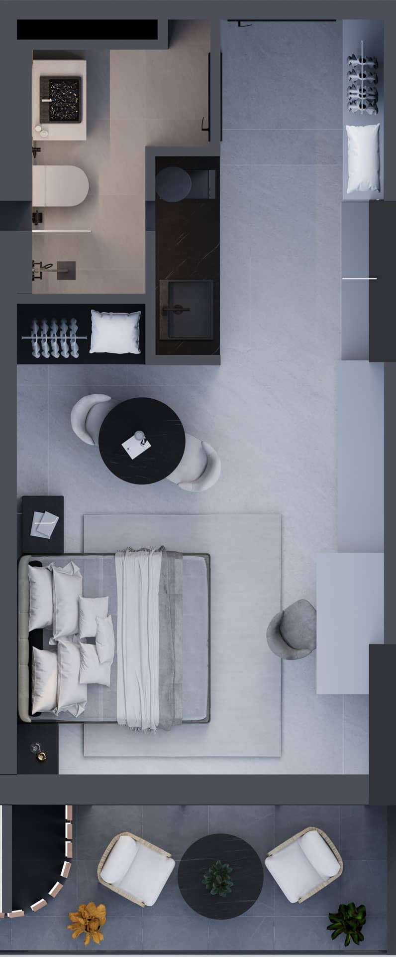 1-комнатная квартира, 35 м², 15 этаж в ЖК "Montemar"