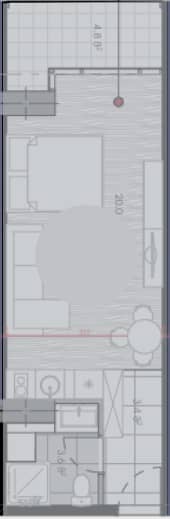 studio, 34.4 m², 9 floor in "Novotel Living"