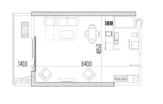 Студия, 47 м², 17 этаж в ЖК "Intourist Residence"