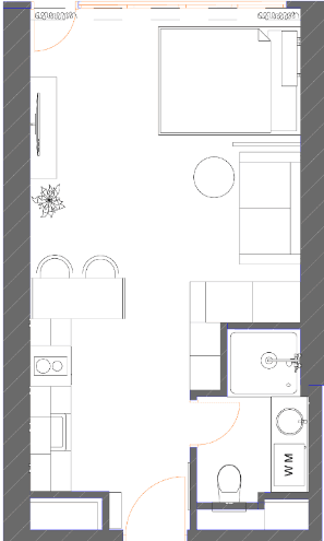 Студия, 34.88 м², 31 этаж в ЖК "7th Heaven Residence"