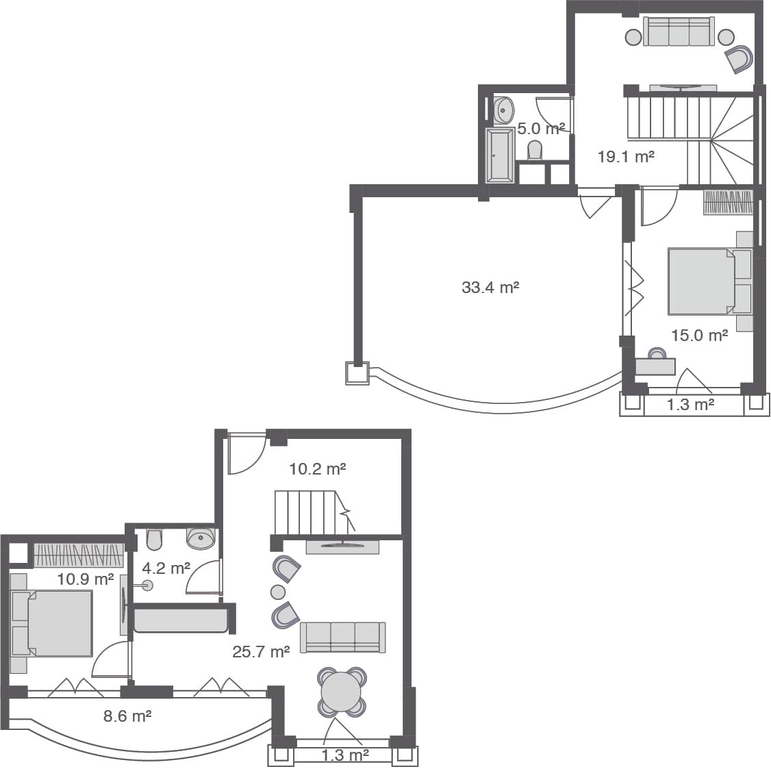 3-комнатная квартира, 134.7 м², 4 этаж в ЖК "Wyndham Grand Family Club"