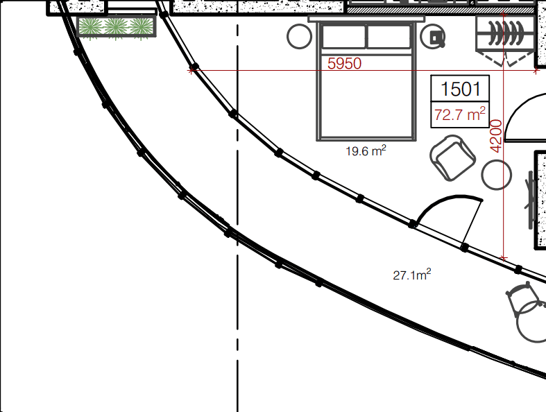 1-bedroom apartment, 72.9 m², 15 floor in "Oval"