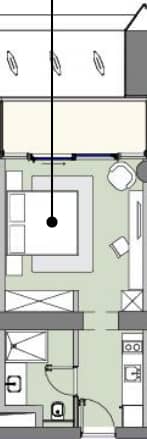 studio, 34.4 m², 24 floor, Next Address in Batumi