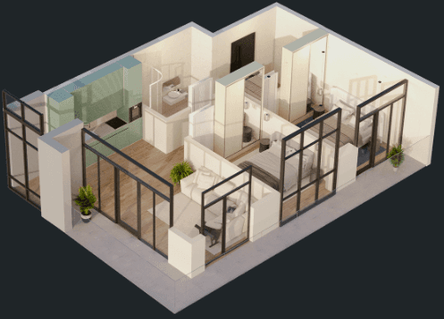 2-комнатная квартира, 78.6 м², 18 этаж в ЖК "Green Side Gonio"