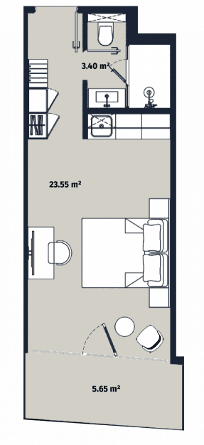Студия, 32.6 м², 20 этаж в ЖК "Alliance Centropolis"
