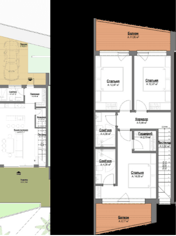 3-bedroom apartment, 150.56 m²,  floor in "Polo Signature"