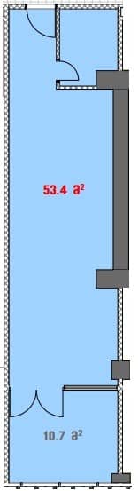 单间，53.4 m²，3 层，位于“White House”