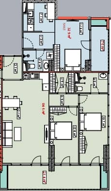两居室公寓，105.9 m²，10 层，位于“Piazza Residence”