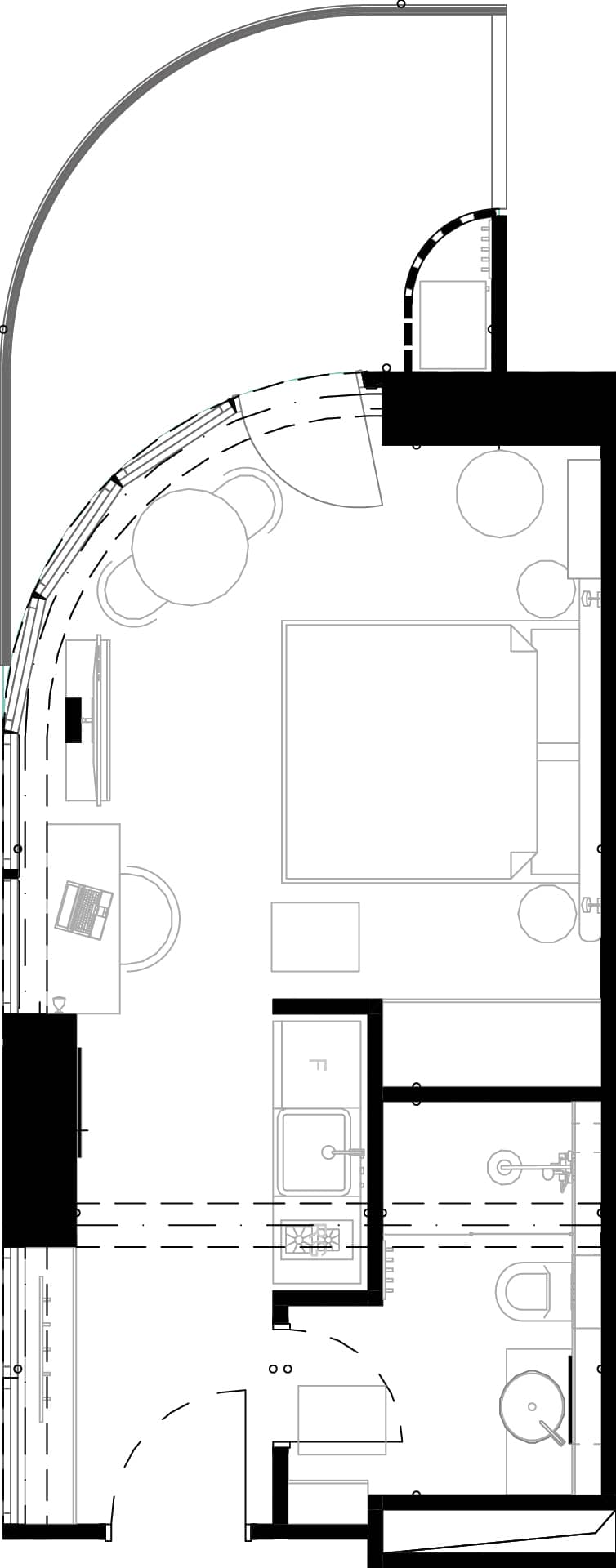 1-bedroom apartment, 38.1 m², 10 floor in "Montemar"
