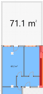1-комнатная квартира, 137.3 м², 2 этаж в ЖК "Modern Residence"