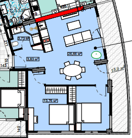 2-bedroom apartment, 76.66 m², 16 floor, Bi Residence in Batumi