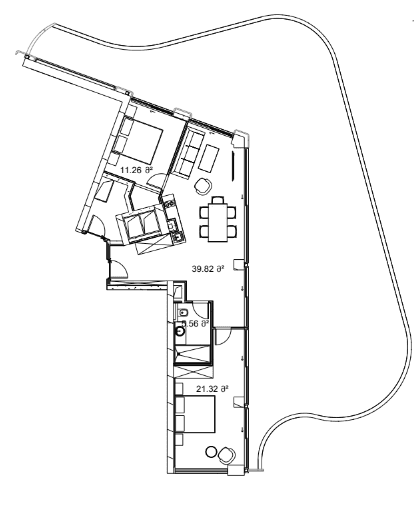 2-bedroom apartment, 231.52 m², 12 floor, Next Collection in Batumi
