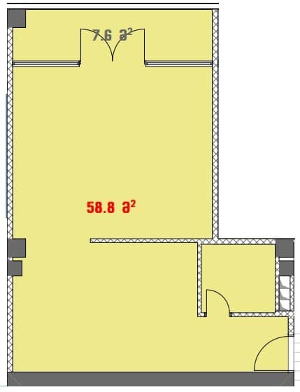 Студия, 58.8 м², 4 этаж в ЖК "White House"