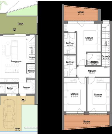 3-комнатная квартира, 147.98 м², 0 этаж в ЖК "Polo Signature"