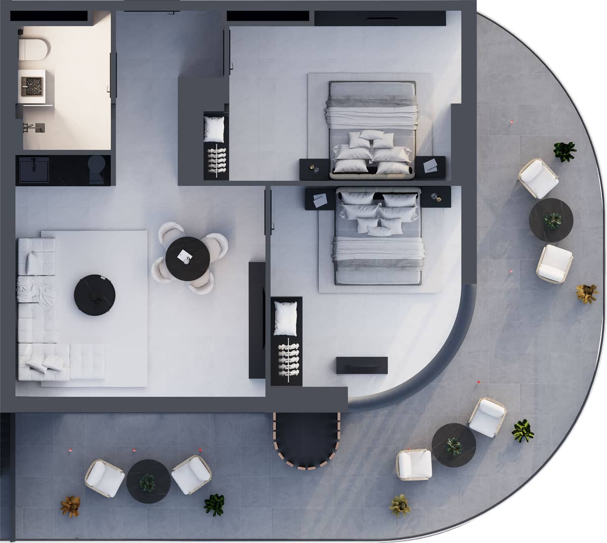 3-комнатная квартира, 109 м², 12 этаж в ЖК "Montemar"