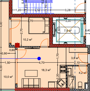 1-bedroom apartment, 48.1 m², 7 floor in "Lagoon Resort"