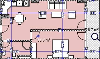 1-bedroom apartment, 64.2 m², 11 floor, Modern Ultra in Batumi