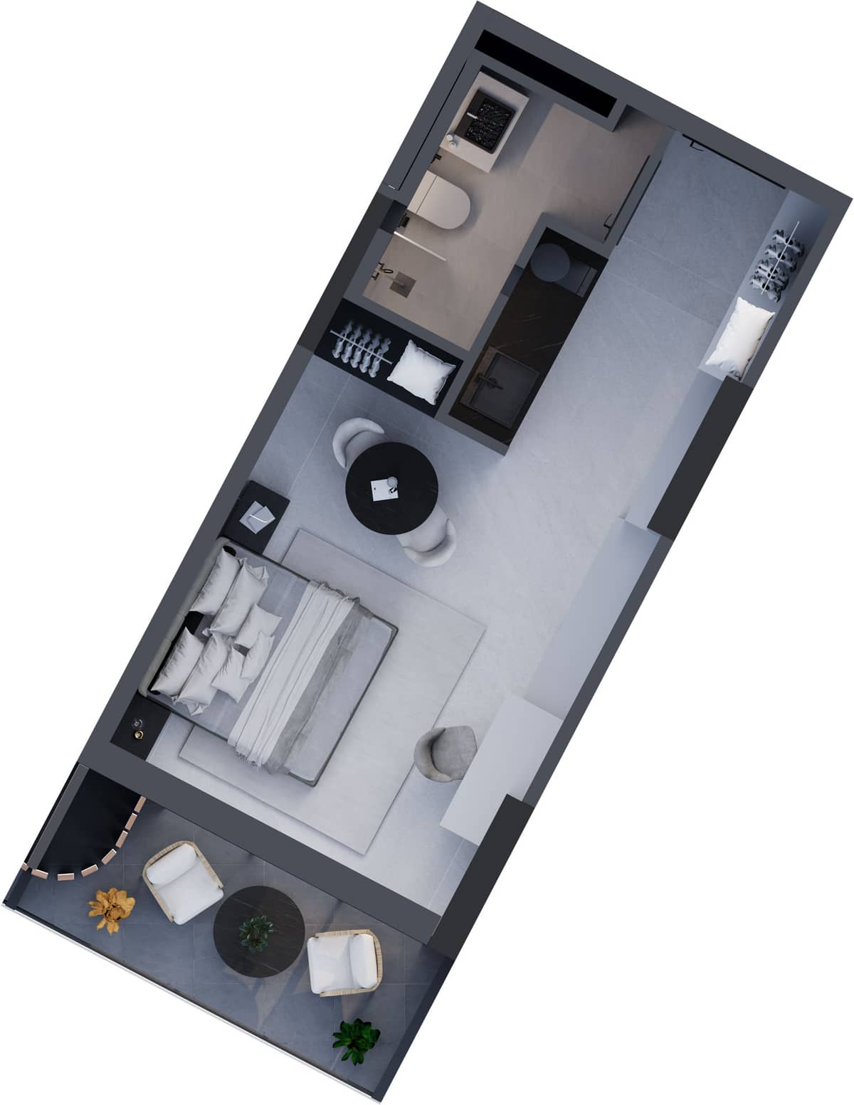 1-комнатная квартира, 34.5 м², 16 этаж в ЖК "Montemar"