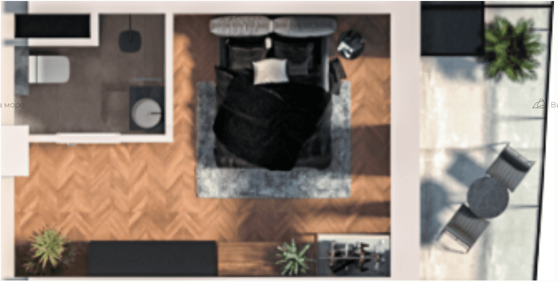 studio, 27.1 m², 15 floor, Boulevard Point in Batumi