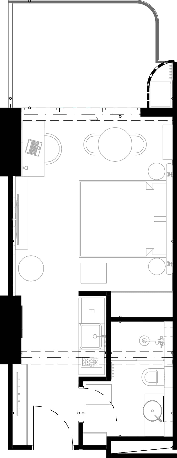 1-bedroom apartment, 38.2 m², 2 floor in "Montemar"