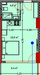 Студия, 35 м², 7 этаж в ЖК "Lagoon Resort"