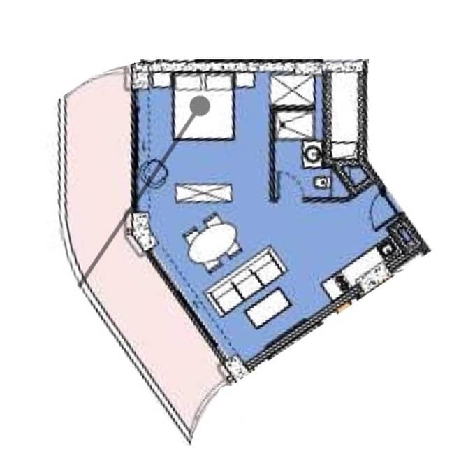 studio, 69.74 m², 3 floor in "Next Collection"