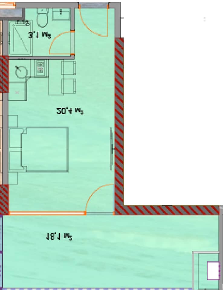 studio, 42.4 m², 10 floor, Horizon Grand Residence in Batumi