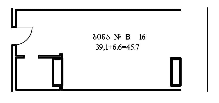 სტუდიო, 45.7 მ², 12 სართული, Ande Metropolis ბათუმში