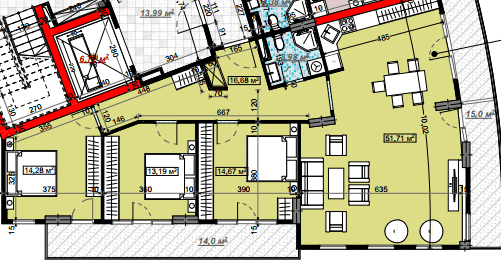 4-bedroom apartment, 146.7 m², 18 floor in "Bi Residence"