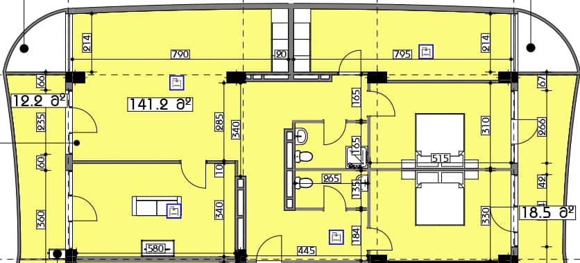 3-bedroom apartment, 171.9 m², 9 floor in "Swiss village"