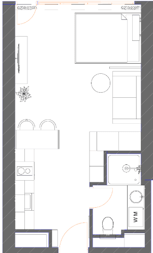 Студия, 34.87 м², 23 этаж в ЖК "7th Heaven Residence"