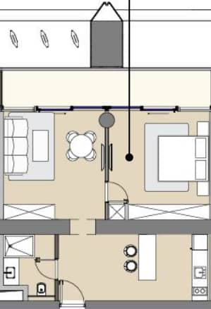 1-bedroom apartment, 70 m², 21 floor in "Next Address"