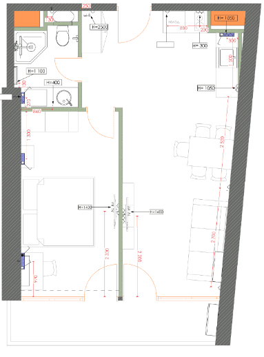 1-комнатная квартира, 50.88 м², 33 этаж в ЖК "7th Heaven Residence"