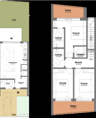 3-bedroom apartment, 147.98 m², 0 floor, Polo Signature in Batumi