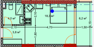 studio, 33.4 m², 4 floor in "Lagoon Resort"