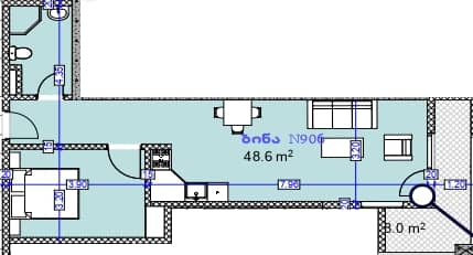 1-bedroom apartment, 67.7 m², 11 floor in "Modern Ultra"