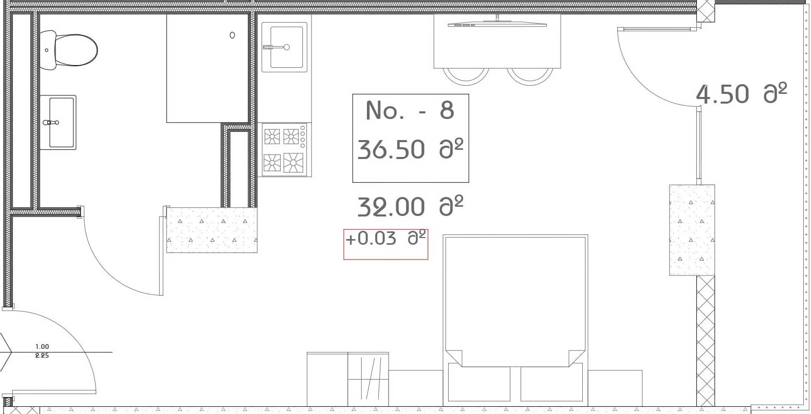Студия, 36.5 м², 15 этаж в ЖК "Mardi Aquapark Wellness Resort"