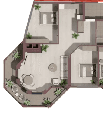 3-bedroom apartment, 83.5 m², 12 floor in "Tekto Franco"