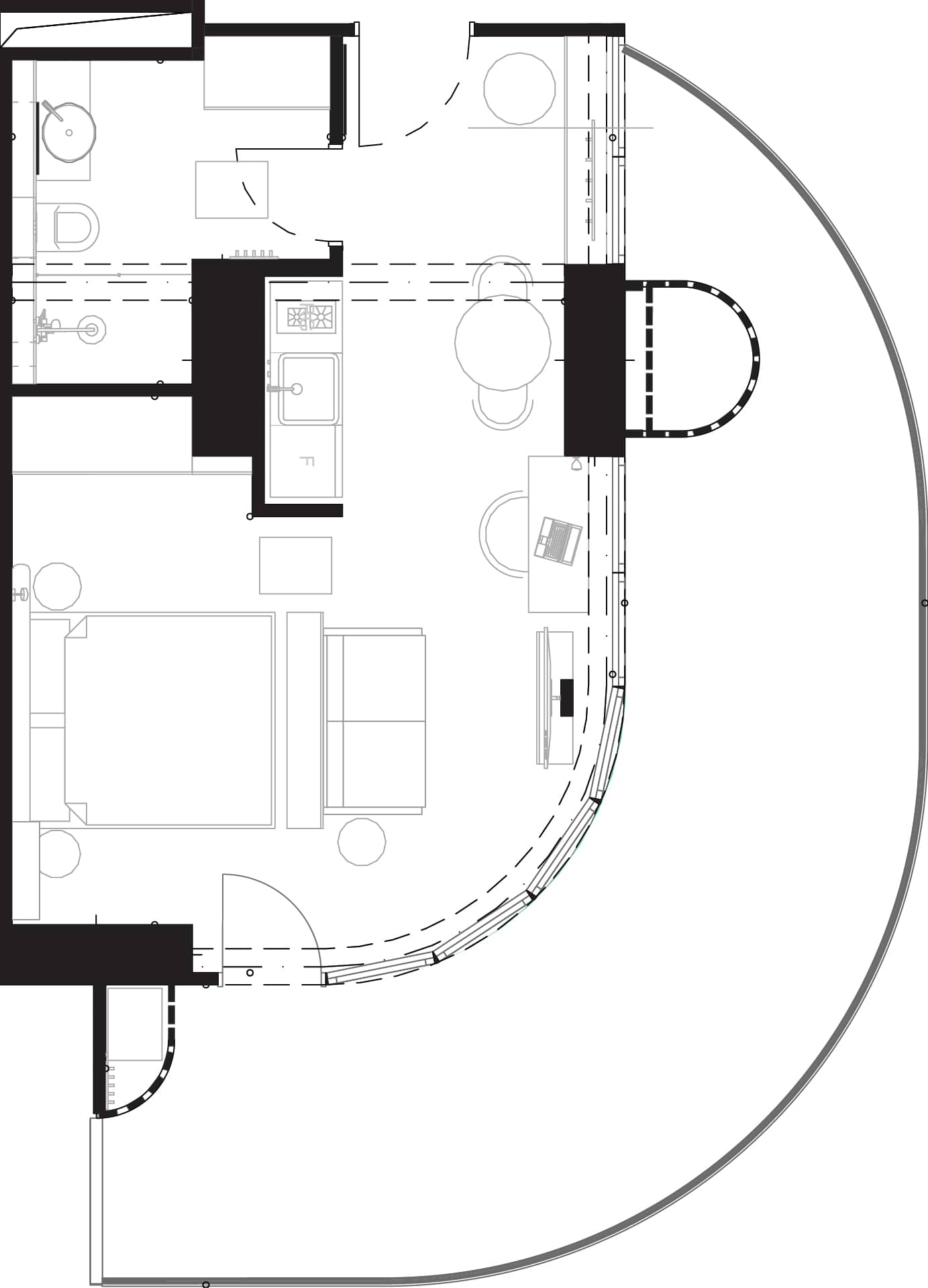 一居室公寓，67.4 m²，7 层，位于“Montemar”