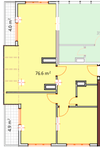 2-bedroom apartment, 85.5 m², 16 floor, Modern Residence in Batumi