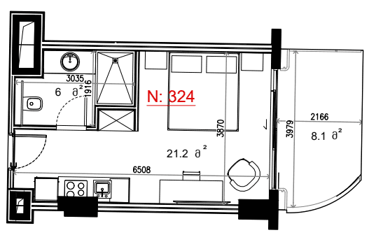 {{roomApartmentOrStudio}}, 35.25 м², 3 этаж в ЖК "Next Collection"