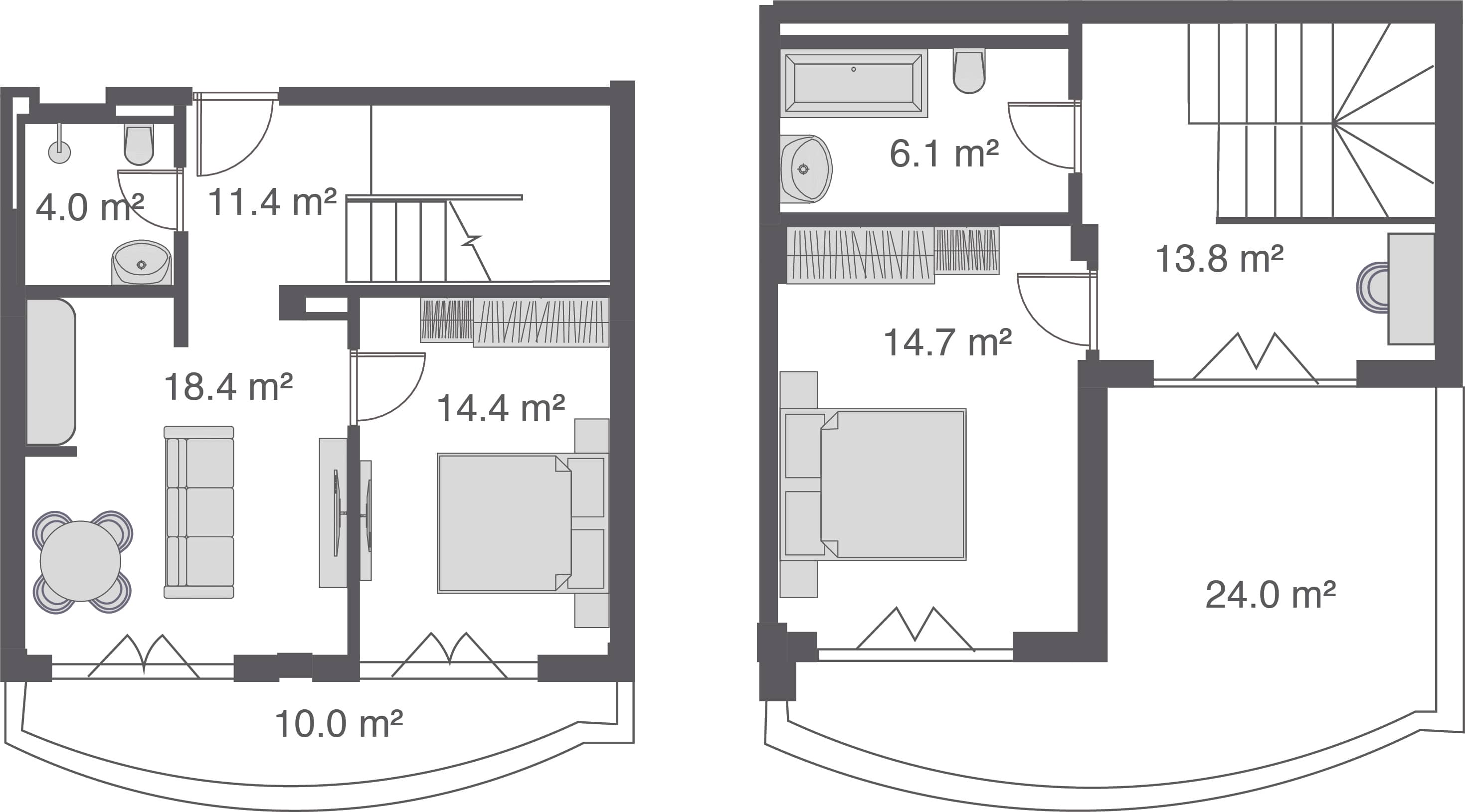 {{roomApartmentOrStudio}}, 116.8 м², 4 этаж в ЖК "Wyndham Grand Family Club"