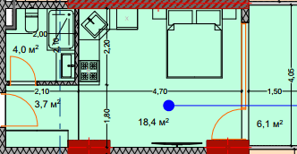 Студия, 32.7 м², из 7